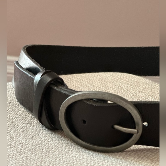 Lucky Brand 100% Genuine Leather Black Belt M - Picture 2 of 6